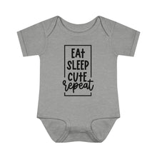 Load image into Gallery viewer, Eat Sleep Cute Repeat Onesie
