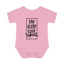Load image into Gallery viewer, Eat Sleep Cute Repeat Onesie
